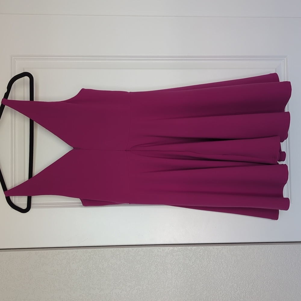 Lulus Darling Delight Fuchsia Skater Dress Pink - Size XL - Picture 6 of 7